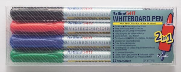 Artline 541T 2i1 Whiteboard 4/set