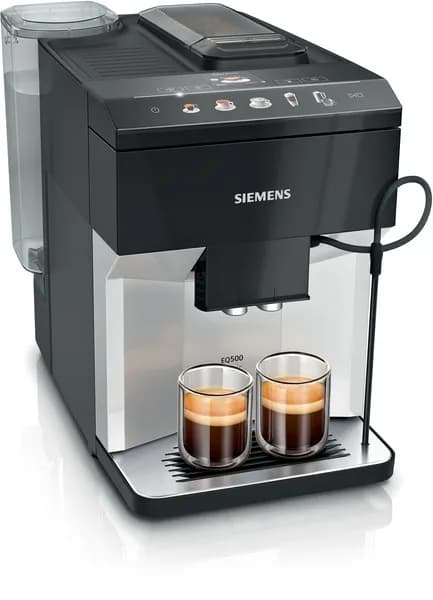 Siemens EQ.500 Classic TP511D01 -täysautomaattinen espressokone, metallinhohtoinen hopea – Siemens