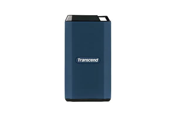 Transcend ESD410C 4 Tt USB 3.2 Gen 2x2 (USB-C) -ulkoinen SSD, iskunkestävä, laitteistosalaus, salasanasuojaus, sininen