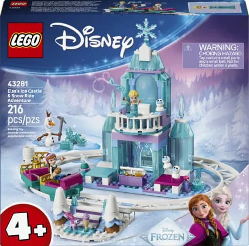 LEGO Disney Elsan jäälinna ja lumirekiseikkailu 43281 – LEGO