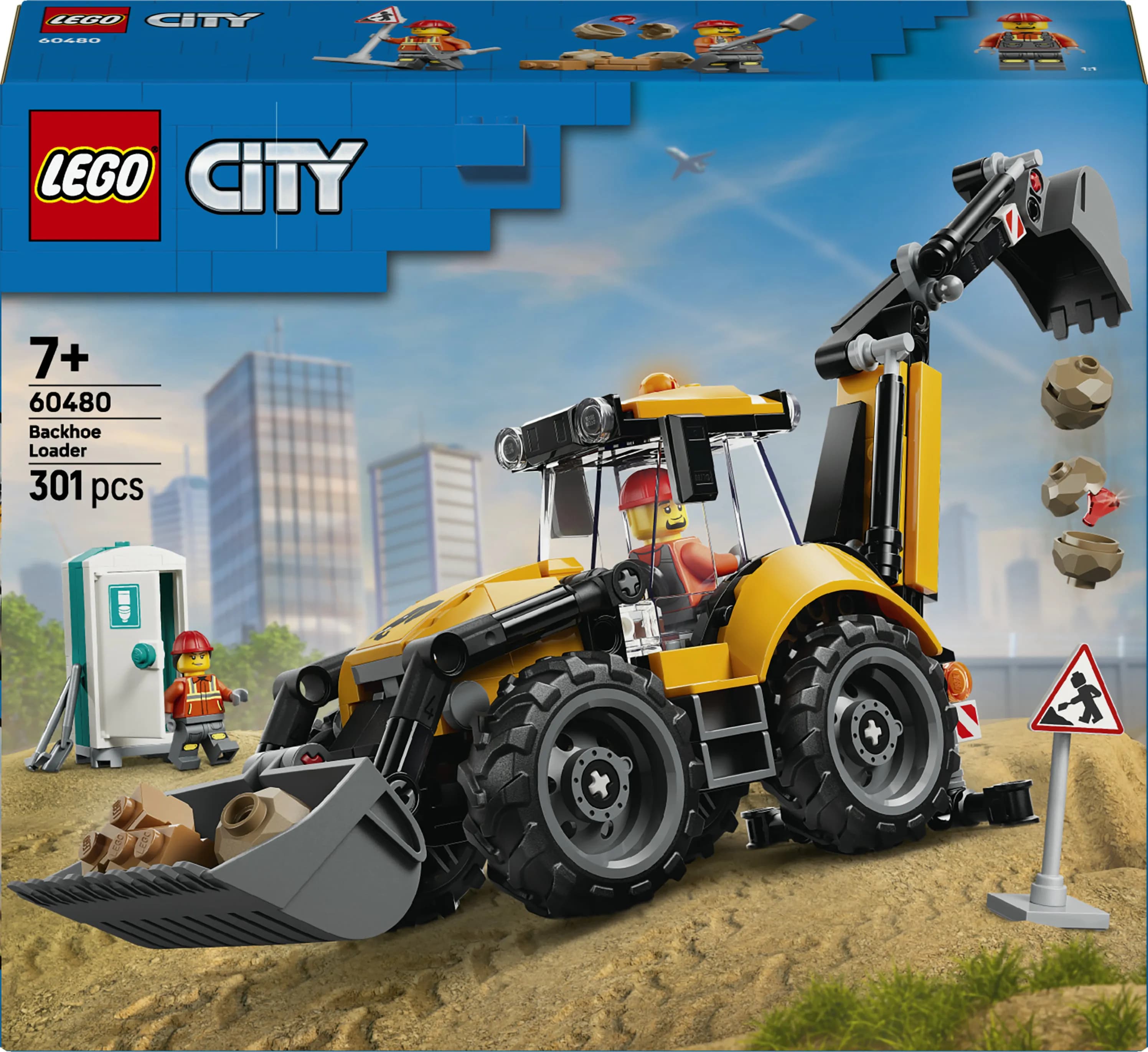 LEGO City Keltainen kaivurikuormaaja 60480