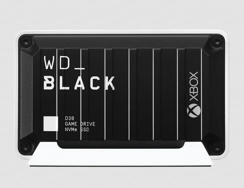 Western Digital WD_BLACK D30 2 Tt USB-C -ulkoinen SSD, kannettava, Xbox Series X|S -yhteensopiva, musta