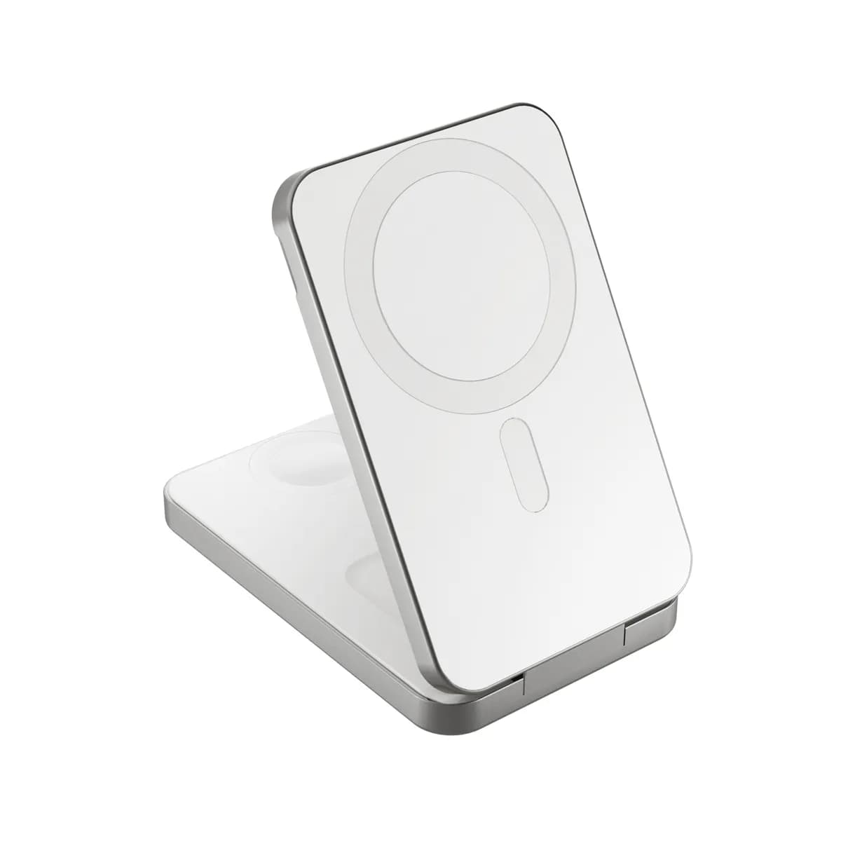 Epico UltraBase 4in1 8000mAh Fold Power Bank  &  Wireless Charging Stand | White | Qi2  &  MagSafe Compatible