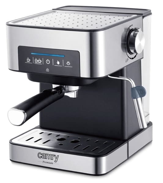 ADLER Camry CR 4410 -espressokone, 1,6 l, musta ja ruostumaton teräs