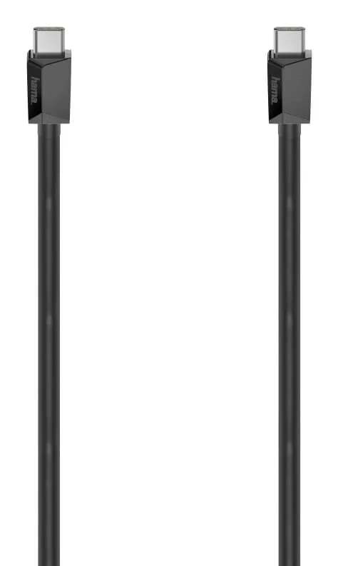 Hama USB-C -kaapeli, 100 W, 2 m, musta