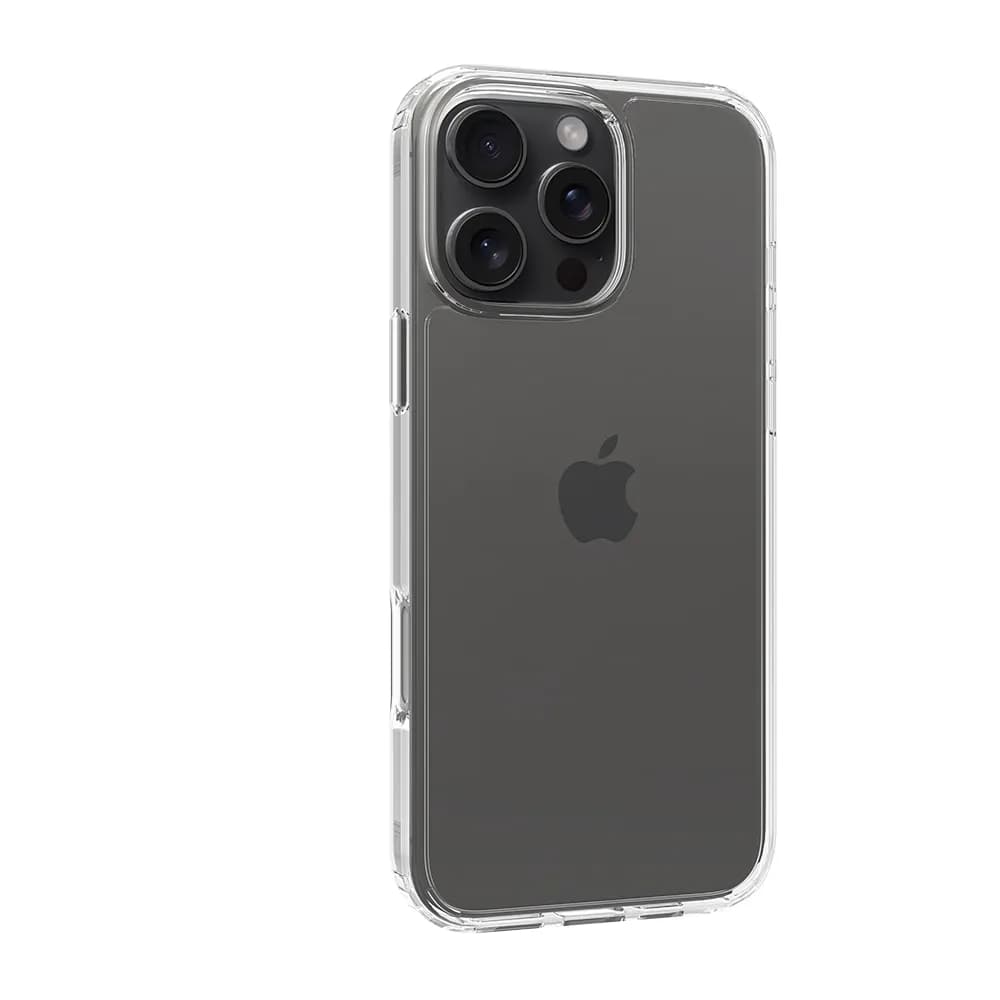 Screenor Bumper, iPhone 16 Pro Max -suojakuori, Läpinäkyvä – SCREENOR