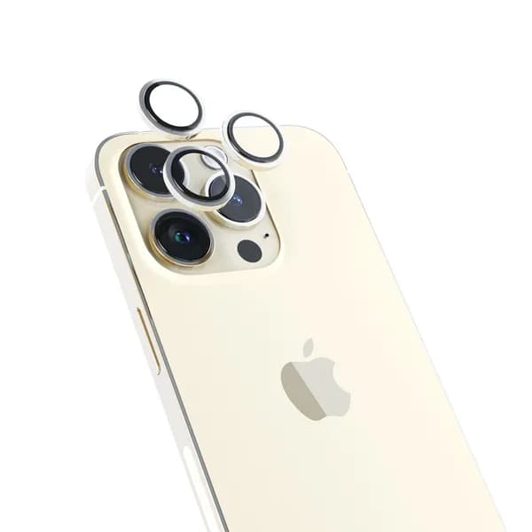 Epico Aluminium Lens, iPhone 14 Pro / 14 Pro Max -kameran linssinsuoja, Kulta – EPICO