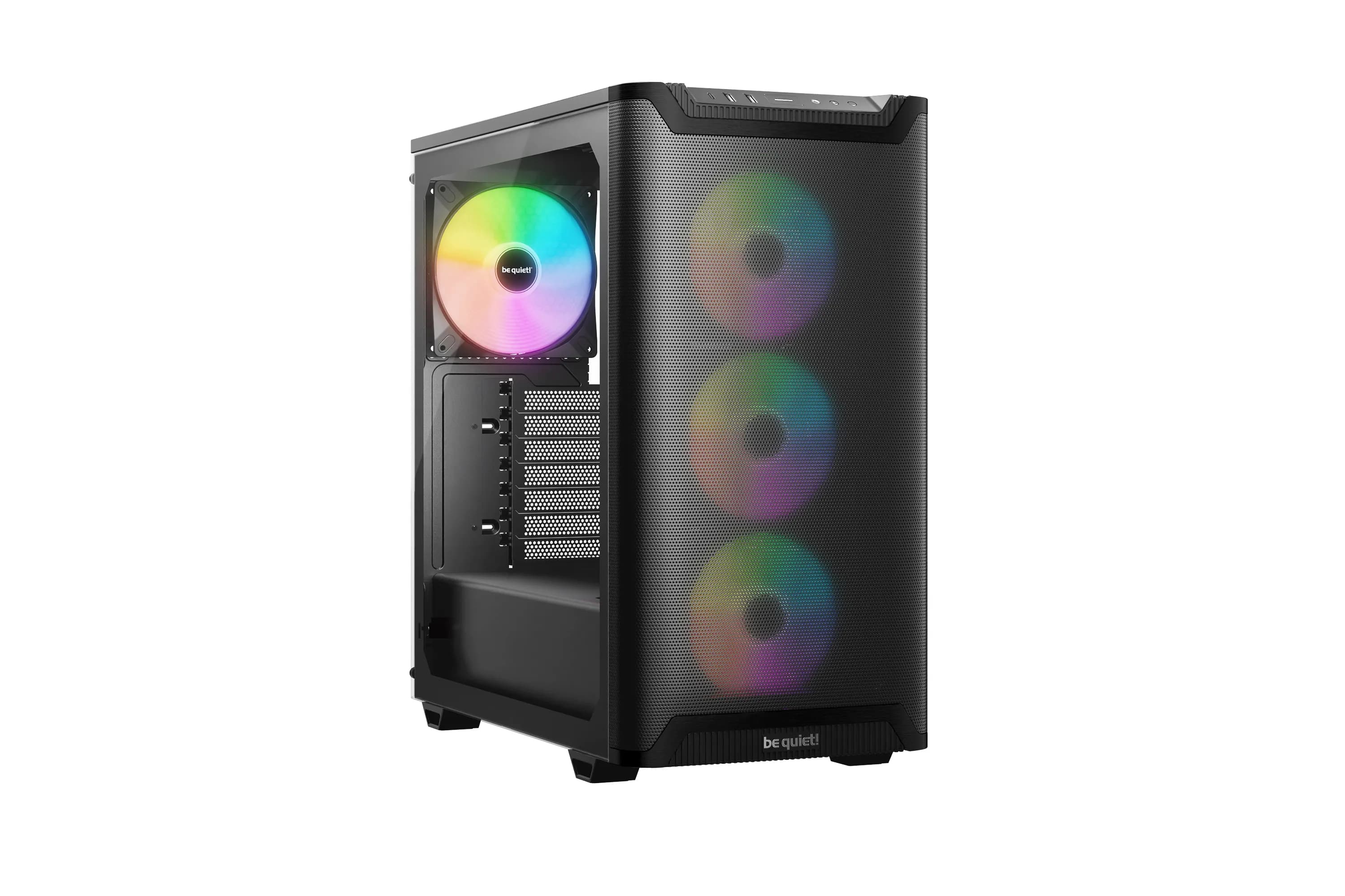 be quiet! Pure Base 501 LX -miditornikotelo ikkunalla ja RGB-valaistuksella, musta