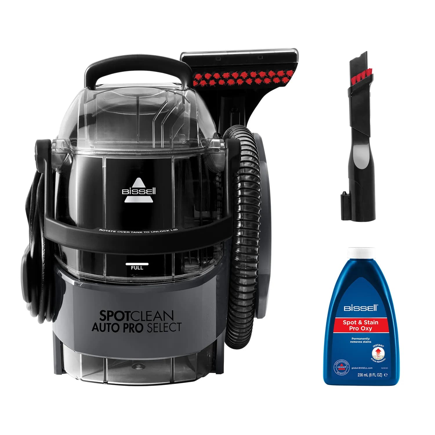 BISSELL SpotClean Auto Pro Select 2.8 L 750W -märkä-kuivaimuri, musta