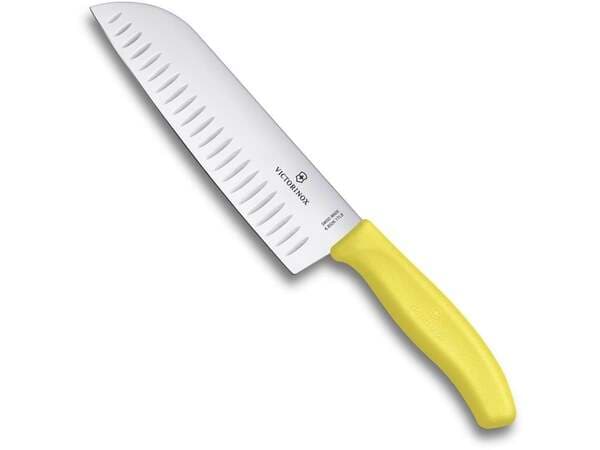 Victorinox Swiss Classic Santoku-veitsi, 17 cm, keltainen – Victorinox