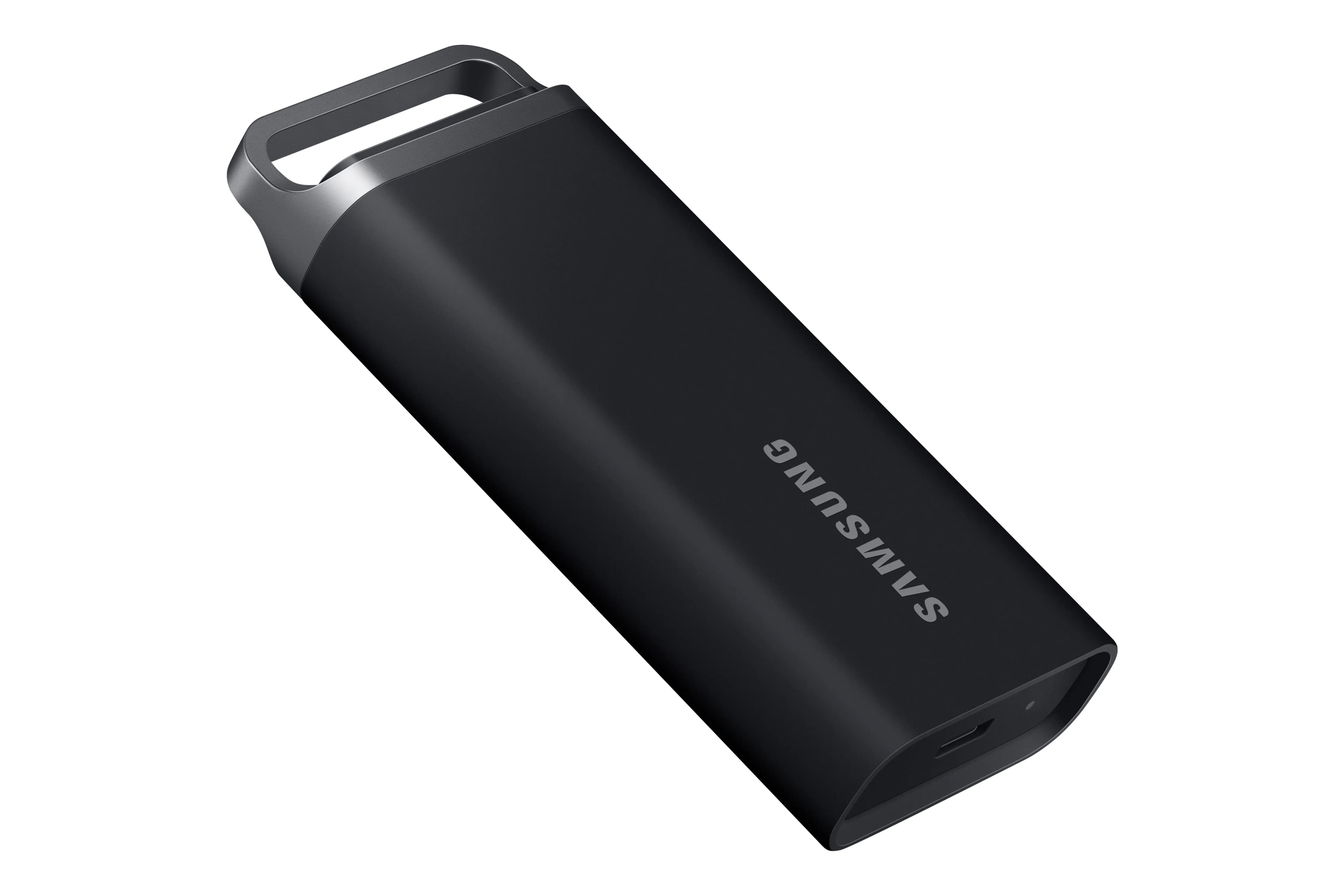 Samsung T5 EVO 4 Tt USB 3.2 Gen 1 (USB-C) -ulkoinen SSD, iskunkestävä, kannettava, laitteistosalaus, salasanasuojaus, pelikäyttöön, musta