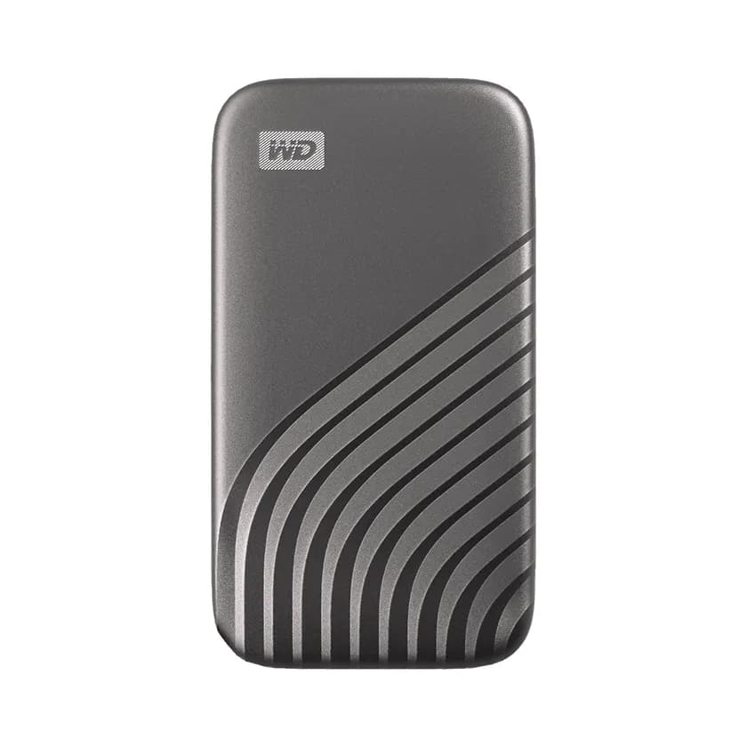 Western Digital My Passport 1 Tt USB 3.2 Gen 2 (USB-C) -ulkoinen SSD, kannettava, laitteistosalaus, salasanasuojaus, iskunkestävä, harmaa – WESTERN DIGITAL