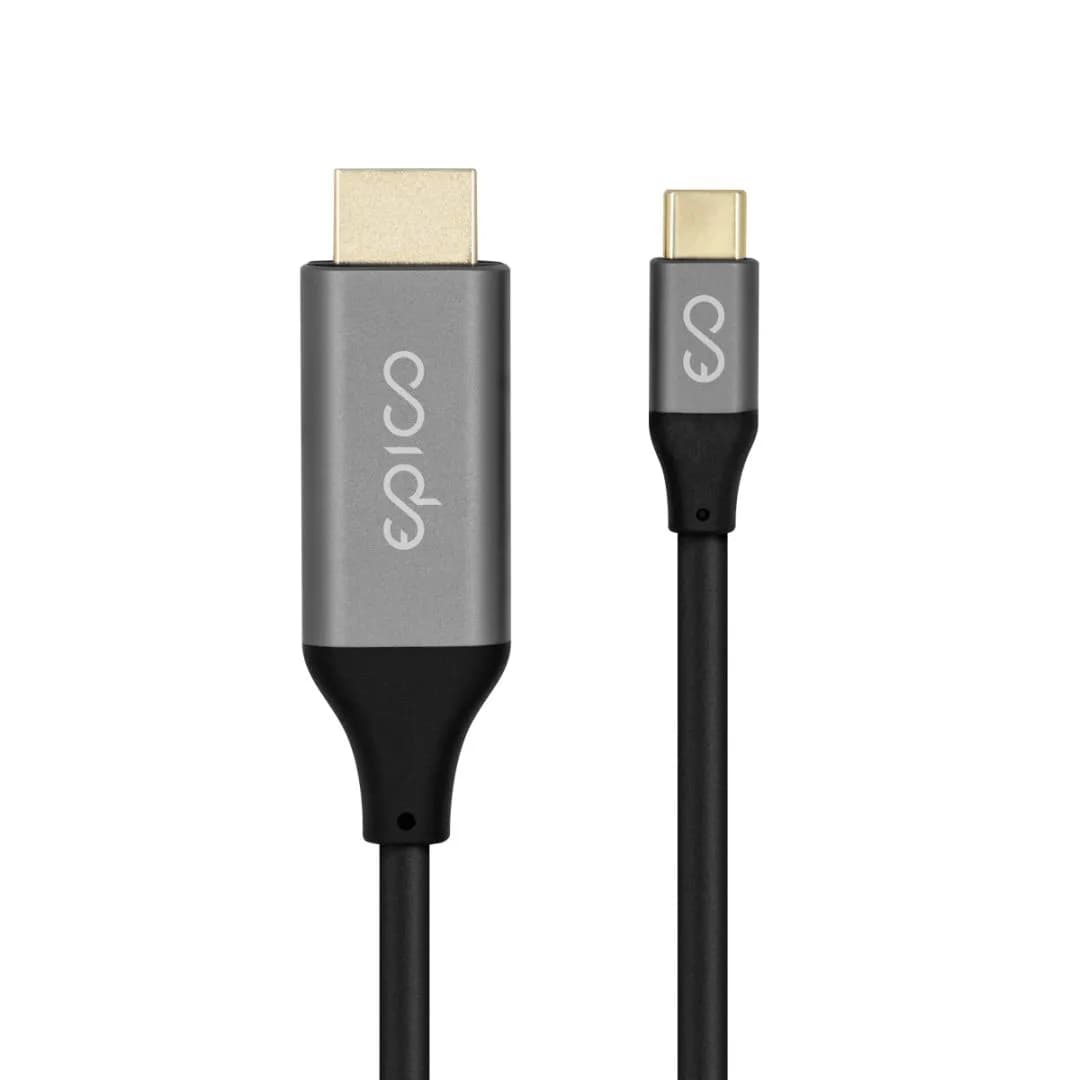 Epico USB-C – HDMI -kaapeli, 1,8 m, Space Grey