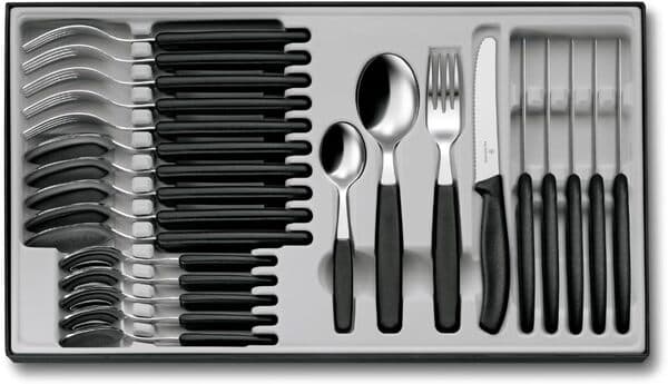 Victorinox Swiss Classic 24-osainen aterinsarja, musta – Victorinox