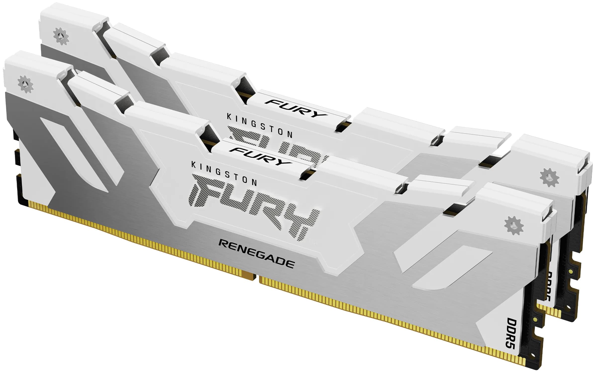 Kingston FURY Renegade 48 Gt (2 x 24 Gt) DDR5 8000 MHz, CL38 -muisti, valkoinen (XMP)