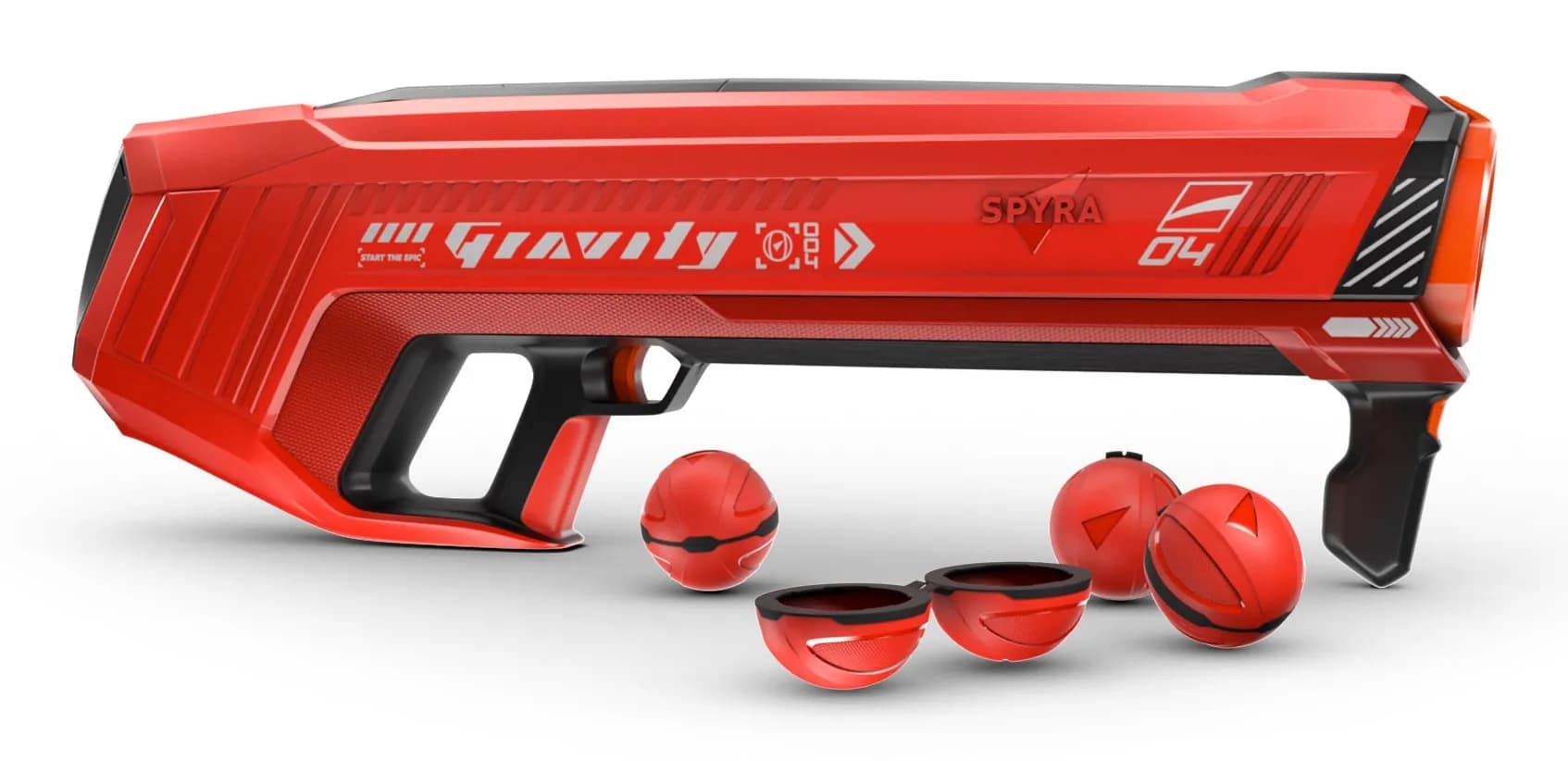 SpyraGravity -vesipistooli, Punainen