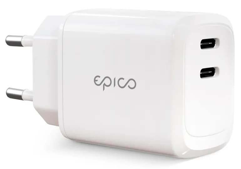 EPICO 45W Dual Charger - valkoinen – EPICO