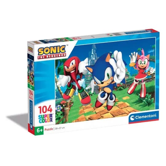 Clementoni Puzzles Kids Sonic -palapeli, 104 palaa