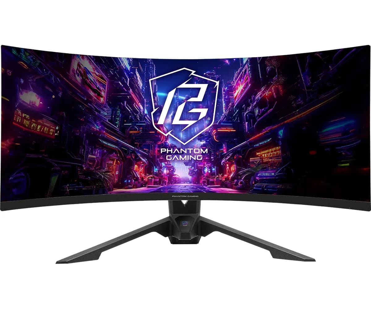 ASRock PG34QRT2B 34" UWQHD, VA -kaareva pelinäyttö – ASRock