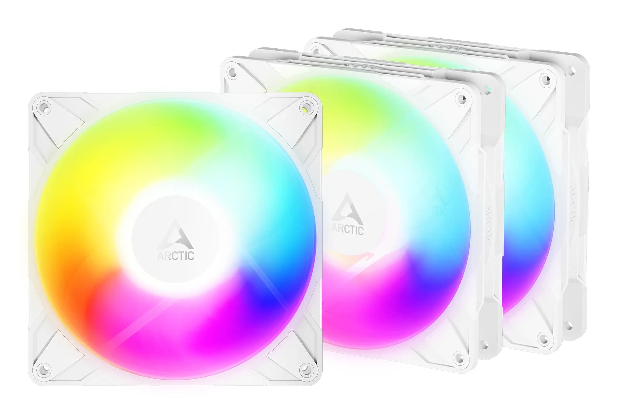 ARCTIC Freezer P14 Pro Reverse A-RGB -kotelotuuletin, 140 mm, valkoinen, 3 kpl pakkaus – ARCTIC