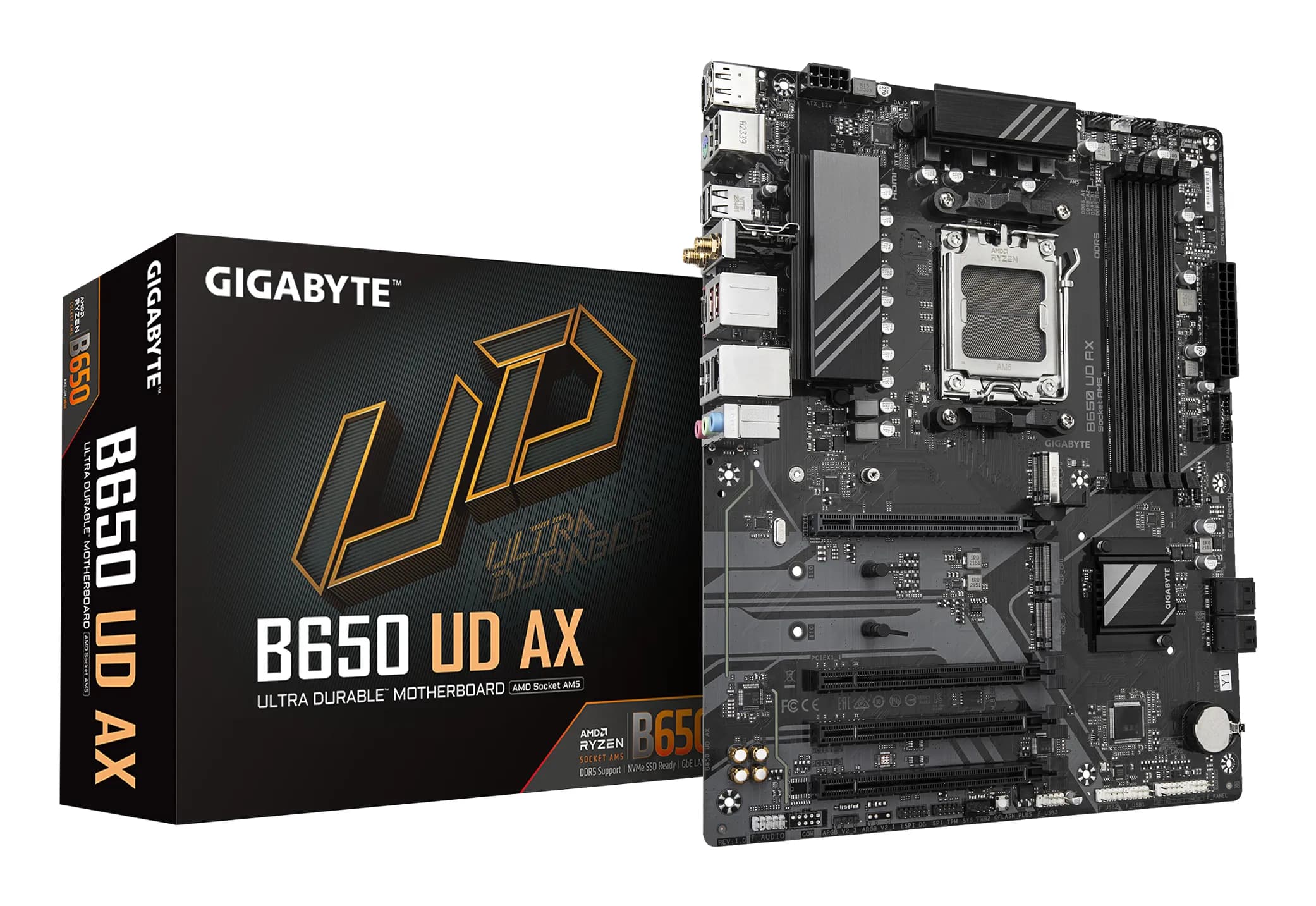Gigabyte B650 UD AX WiFi AM5 ATX -emolevy