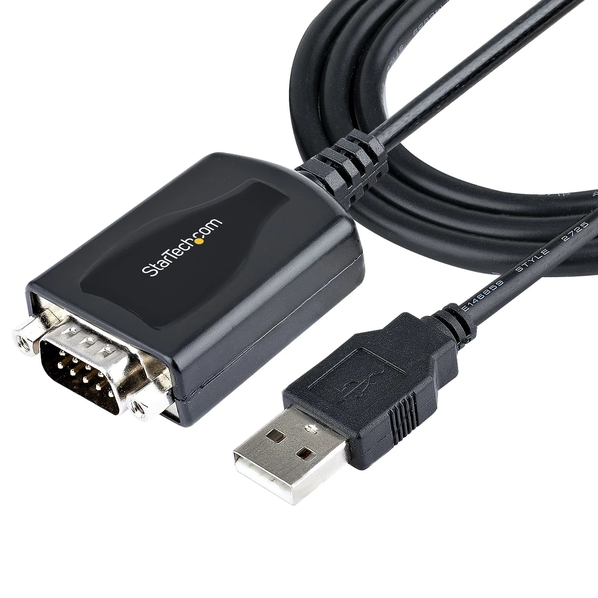 StarTech USB-A – DB9 -kaapeli, 0,9 m, musta