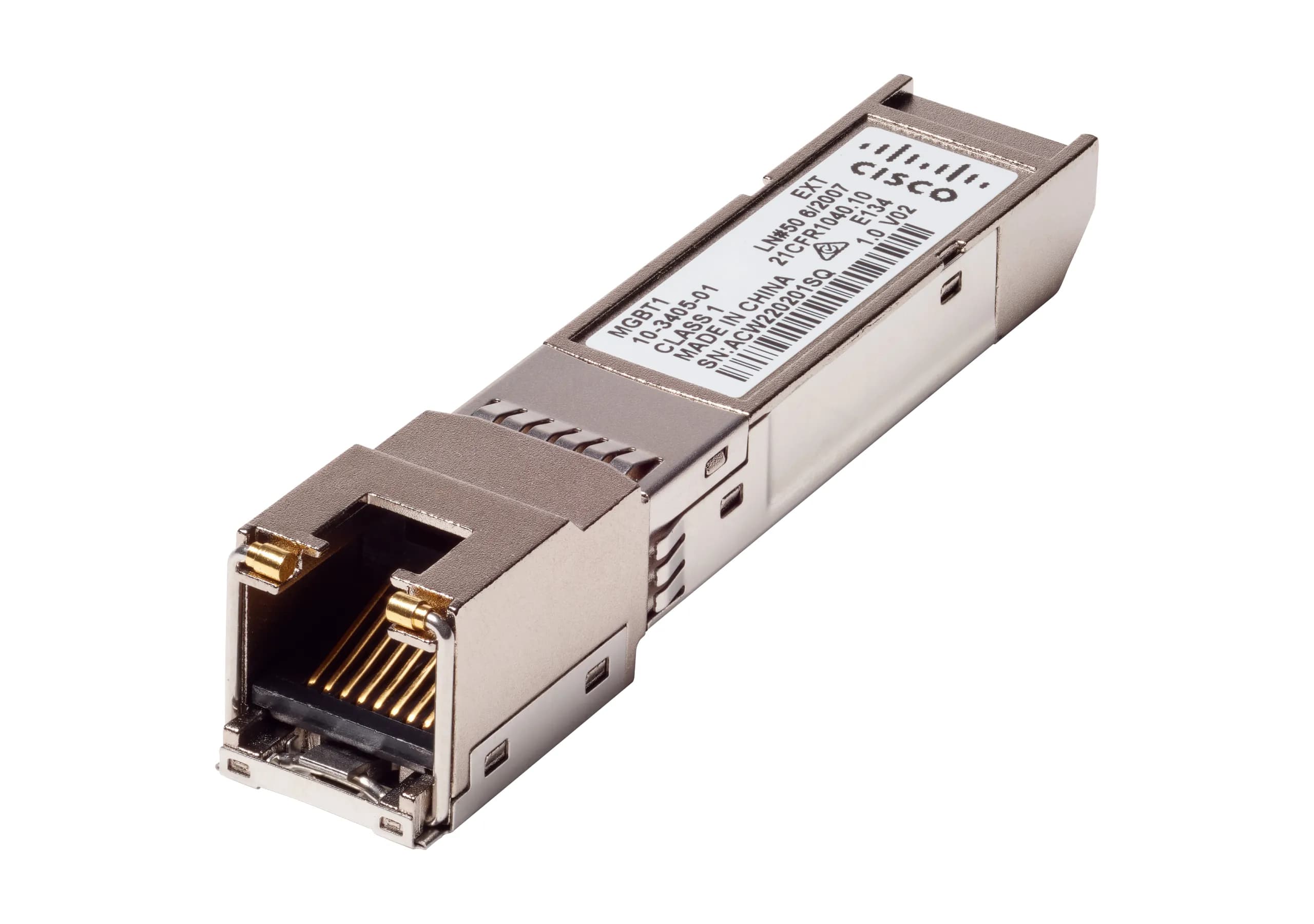 Cisco Small Business MGBT1 - SFP (mini-GBIC) lähetin-vastaanotin-moduuli - GigE - 1000Base-T - RJ-45