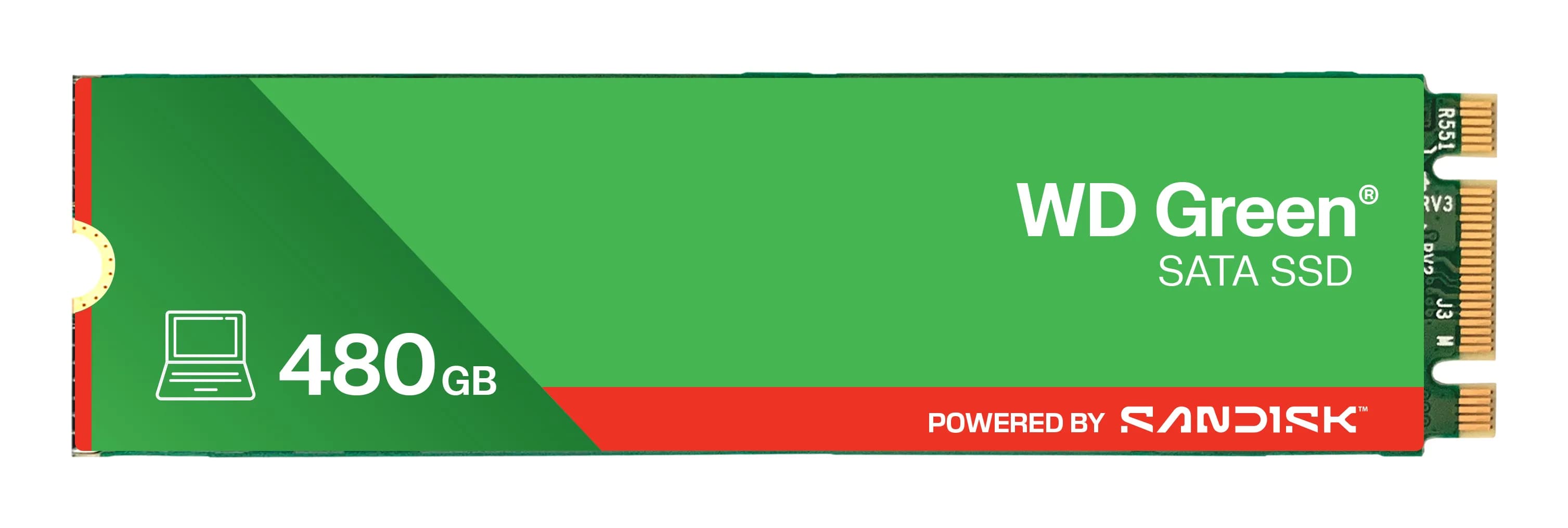 WD Green 480 Gt M.2 SATA -SSD-levy – WESTERN DIGITAL