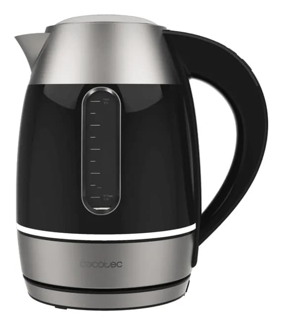 CECOTEC Thermosense 400 VisionLight -vedenkeitin, 1,7 l, 2200 W, hopea/musta