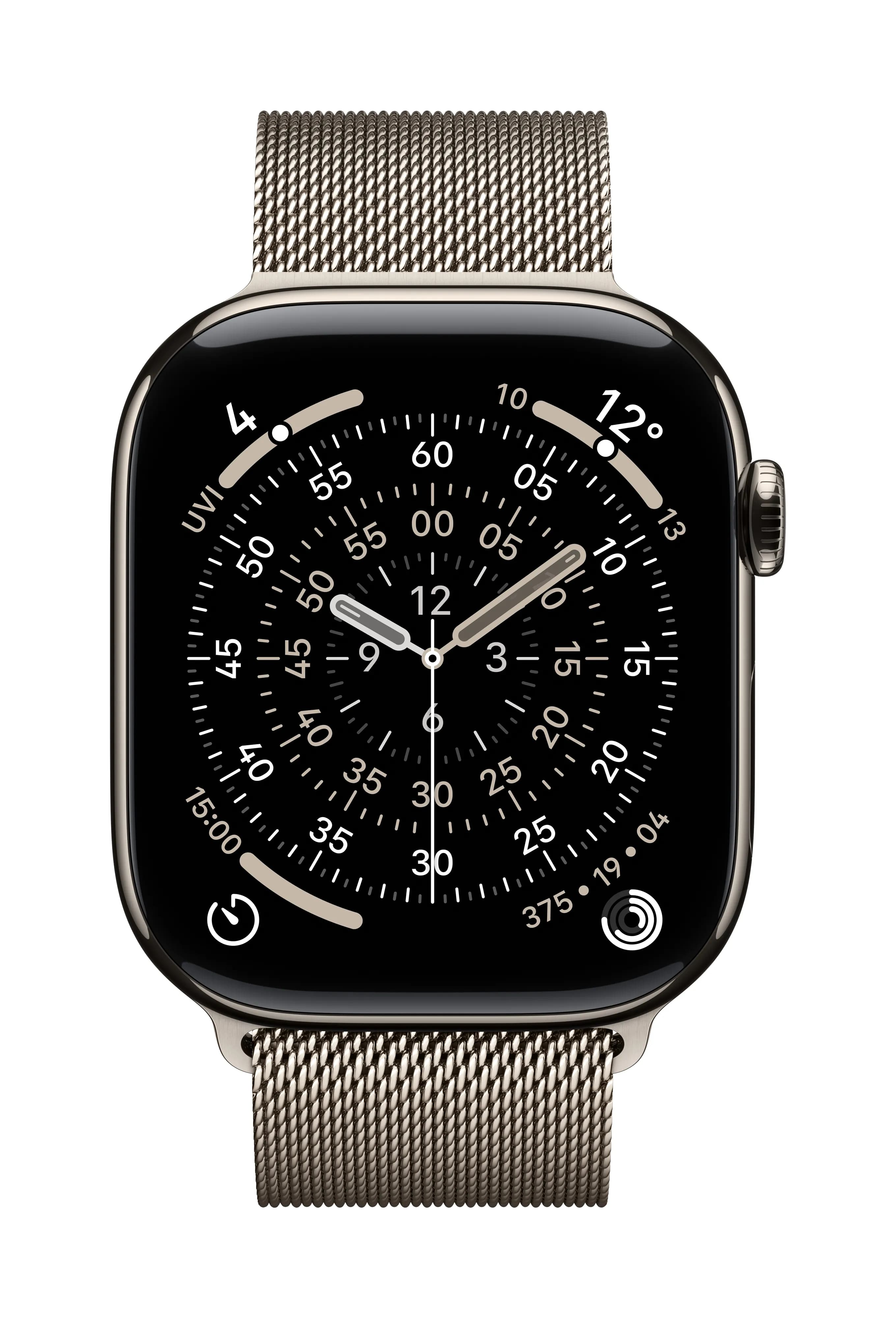 Apple Watch 46 mm -milanolaisranneke, luonnonvärinen, M/L – Apple