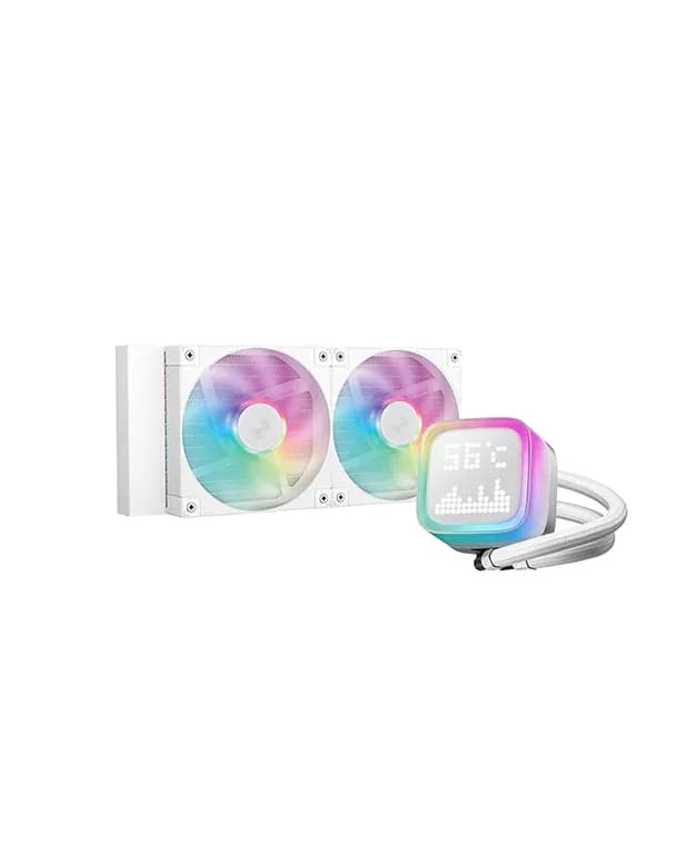 DeepCool LP240 240mm ARGB -nestejäähdytin, valkoinen