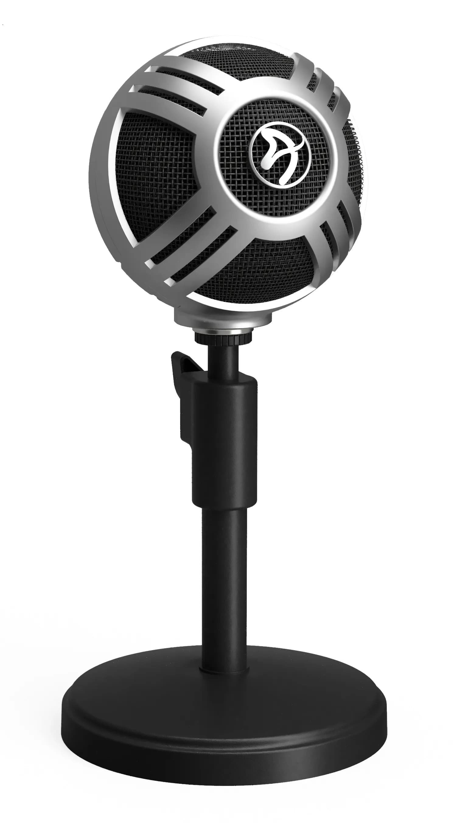 Arozzi Sfera Pro, USB, kondensaattori -mikrofoni, hopea – AROZZI