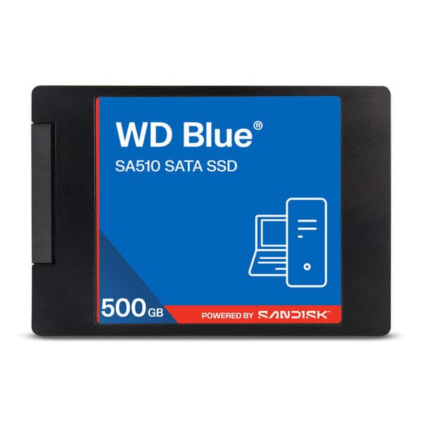 Western Digital Blue SA510 500GB SATA SSD-levy 2,5 tuumaa – SanDisk