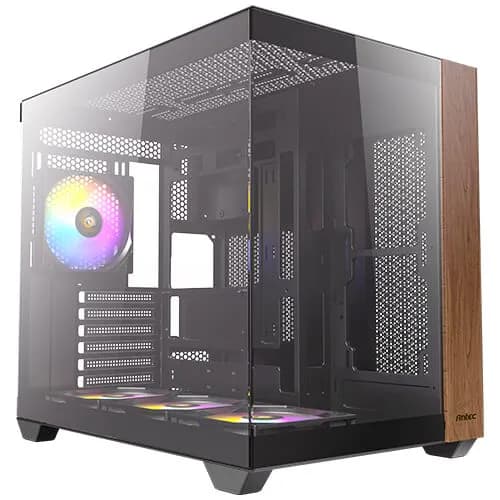 Antec CX800 Wood ARGB -miditornikotelo ikkunalla, musta – ANTEC