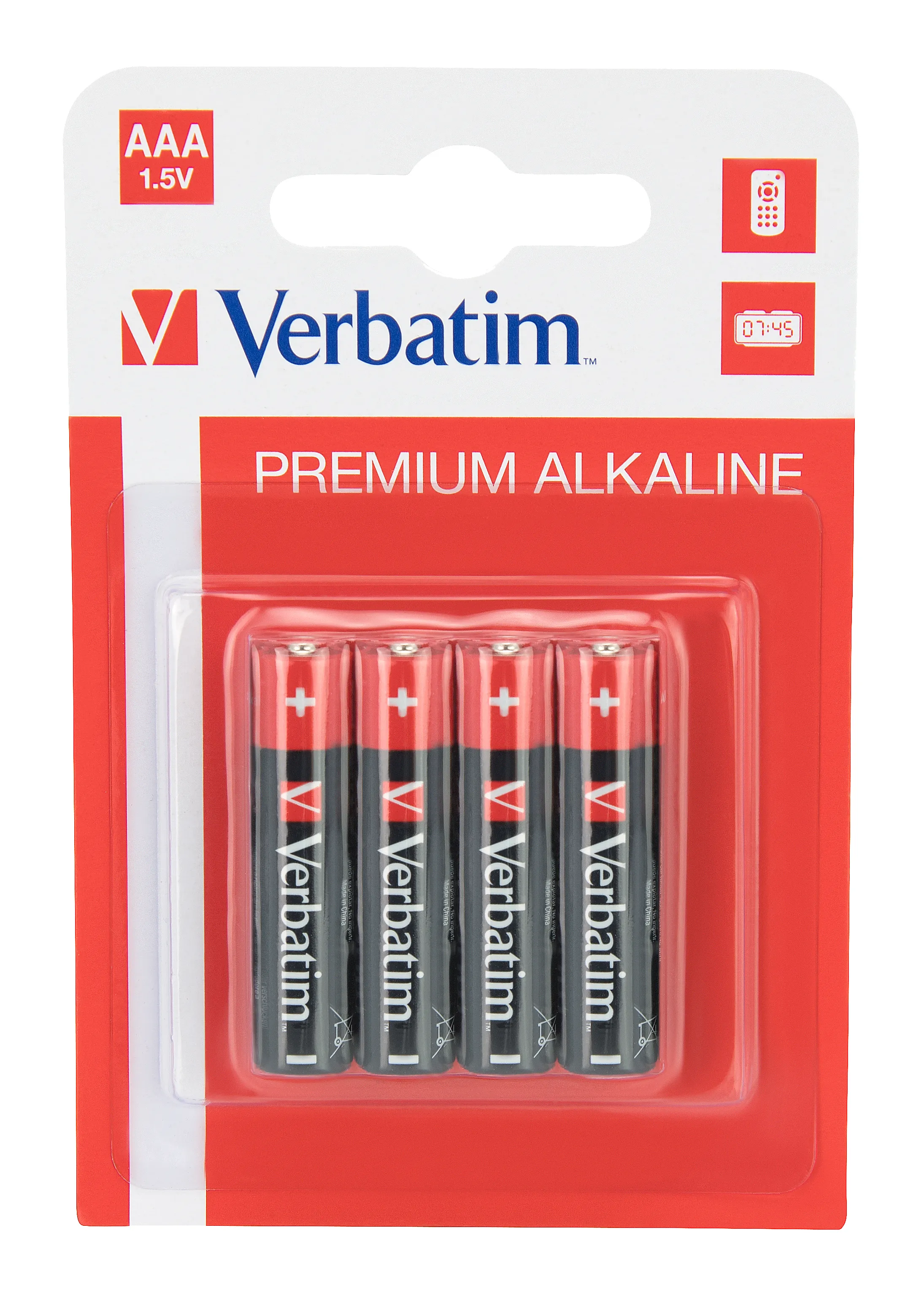 Verbatim batterier, AAA(LR03), 4-pack, Alkaline, 1,5 V – Verbatim