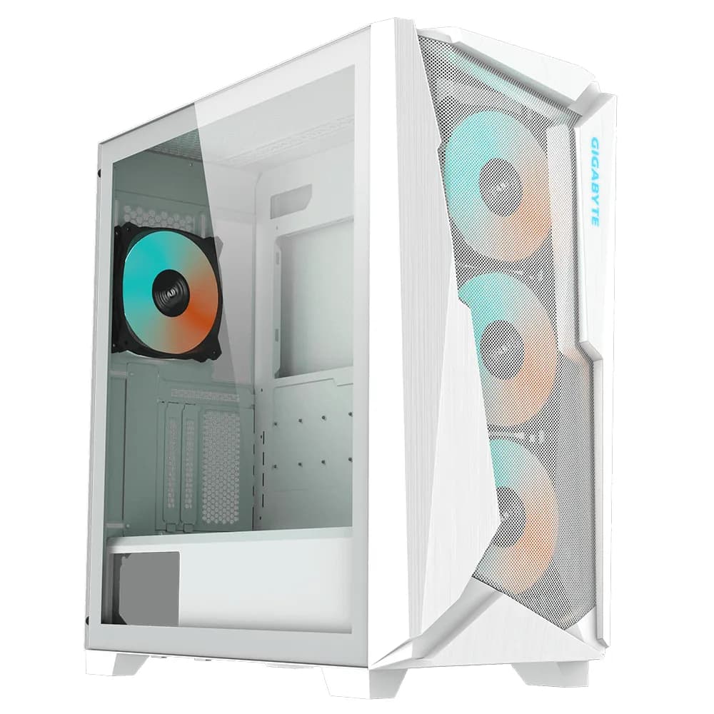 GIGABYTE C301GW V2 -miditornikotelo RGB-valaistuksella, valkoinen