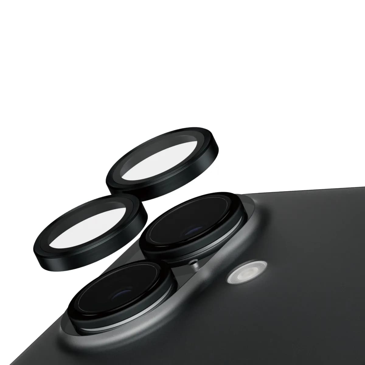 PanzerGlass SAFE iPhone 16 / 16 Plus -kameran linssinsuoja, Black