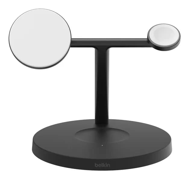 BELKIN BOOST CHARGE PRO 3-in-1 Qi2 15w Wireless Charger with Apple watch fast charge  -langaton laturi, Valkoinen