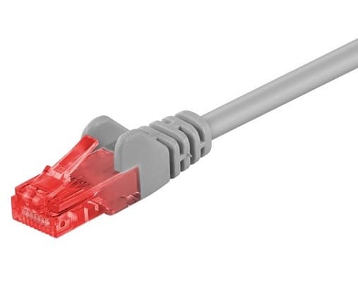GOOBAY Cat6 U/UTP RJ45 0.25m -verkkokaapeli, harmaa