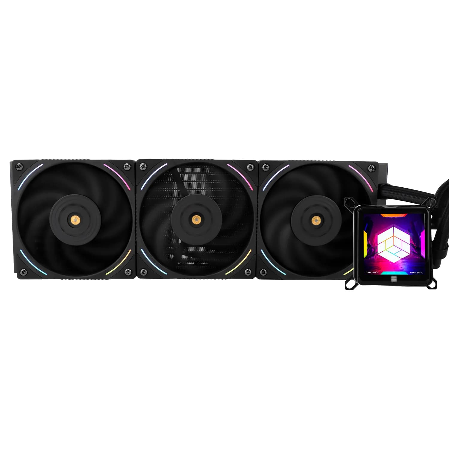 Thermalright Frozen Guardian 360 360mm ARGB -nestejäähdytin, musta – Thermalright