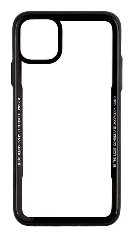 GEAR Tempered Glass Case, iPhone Xs Max -suojakuori, Musta – Gear