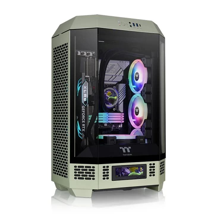 Thermaltake The Tower 300 -micro-ATX-kotelo ikkunalla, Matcha Green