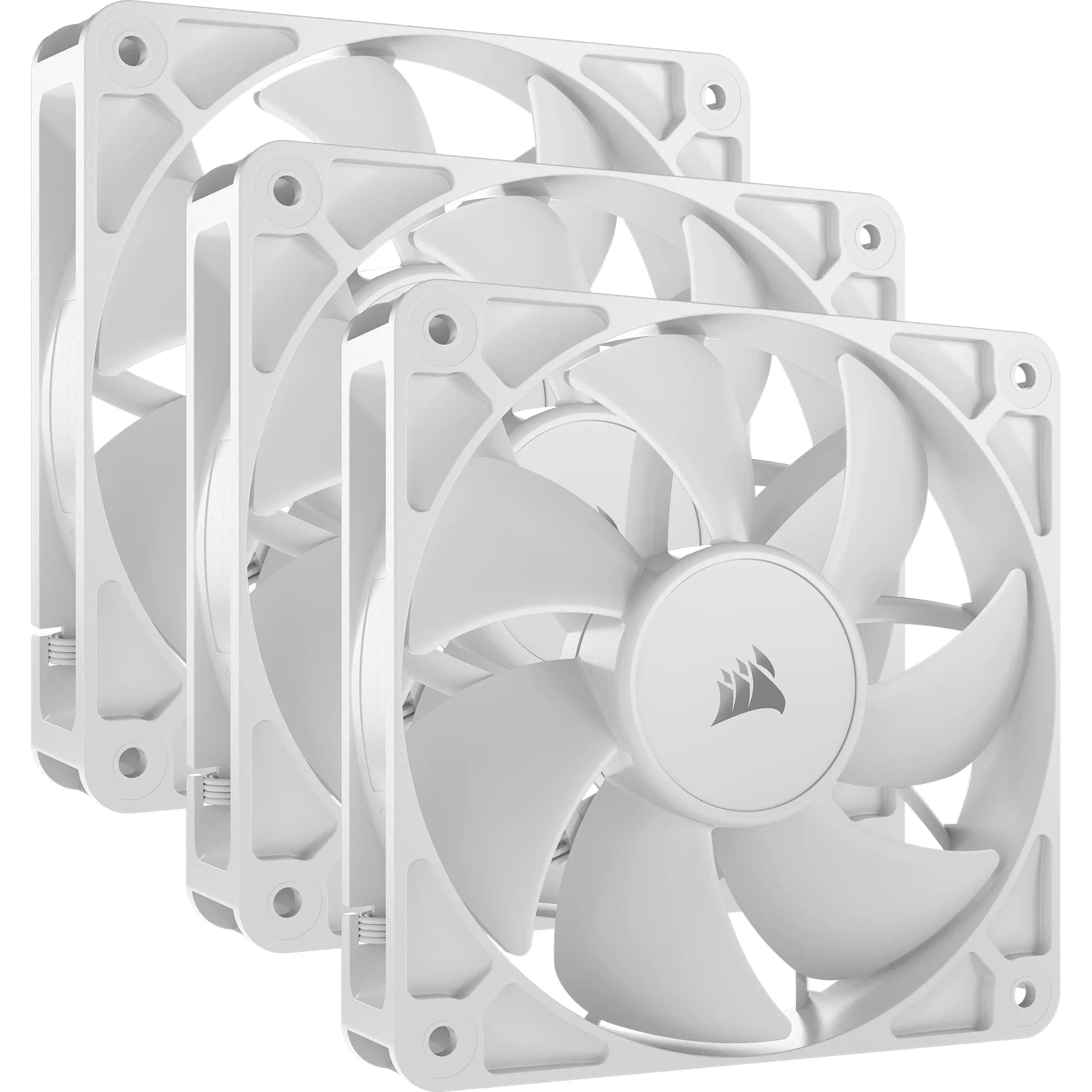 Corsair RS120 120 mm PWM -kotelotuuletin - Valkoinen (3 kpl)