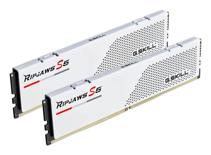 G.SKILL Ripjaws S5 32 Gt (2 x 16 Gt) DDR5 4800 MHz, CL28 -muisti, valkoinen (XMP)