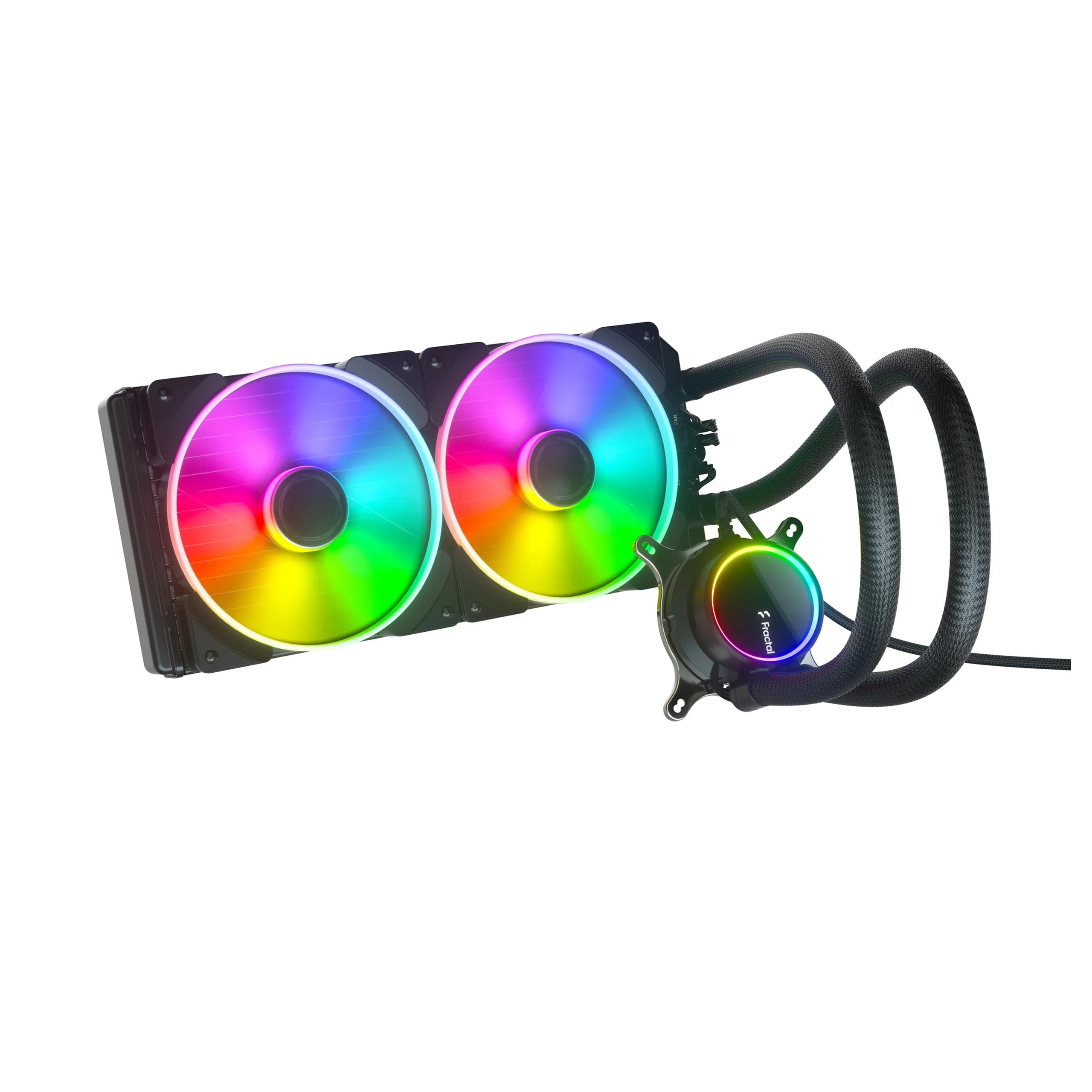 Fractal Design Celsius+ S28 Prisma 280mm ARGB -nestejäähdytin, musta – Fractal Design