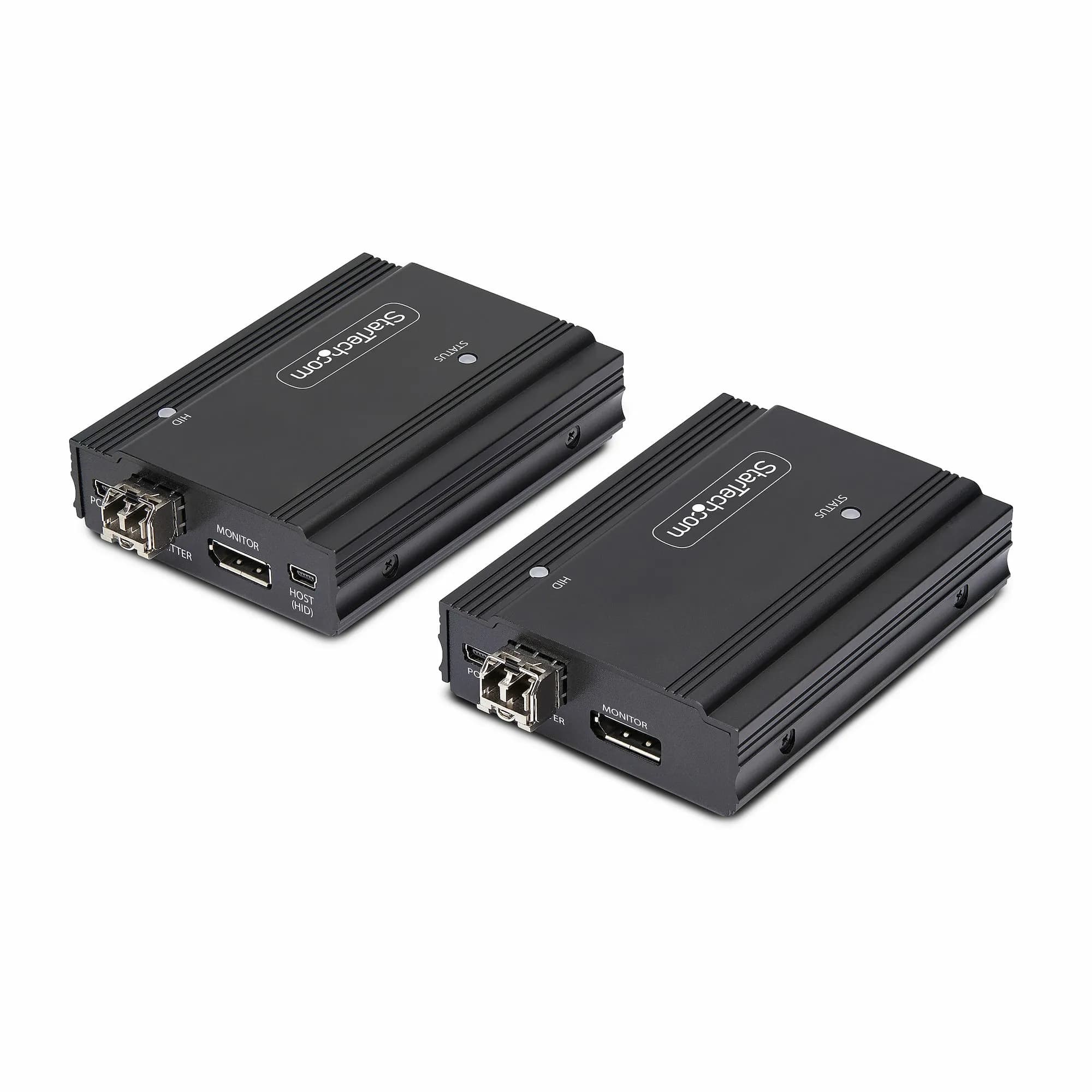 StarTech FD121-KVM-EXTENDER kuituoptinen DisplayPort -KVM-jatke, musta – Startech