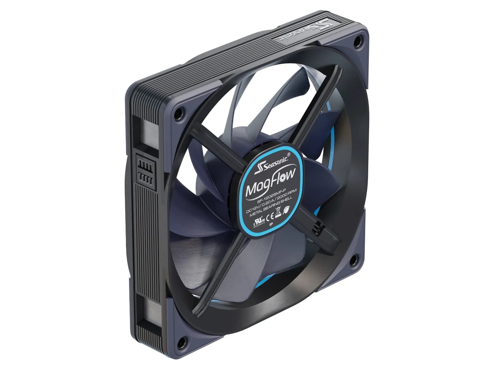 Seasonic MagFlow MAGFLOW-1 120 mm PWM -kotelotuuletin - Musta