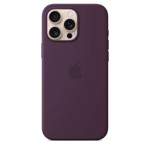 Apple iPhone 16 Pro Max, MagSafe -silikonikuori, Luumu – Apple