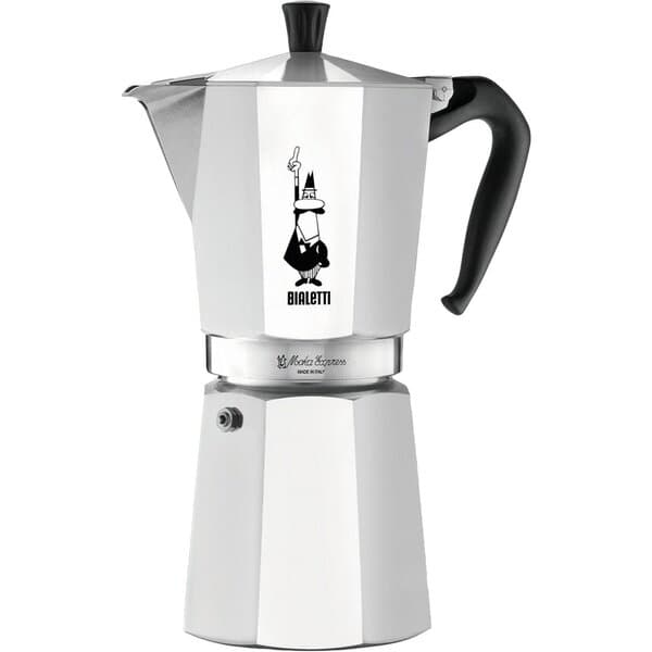 Bialetti Moka Express -espressokeitin, hopea, 9 kuppia – Bialetti