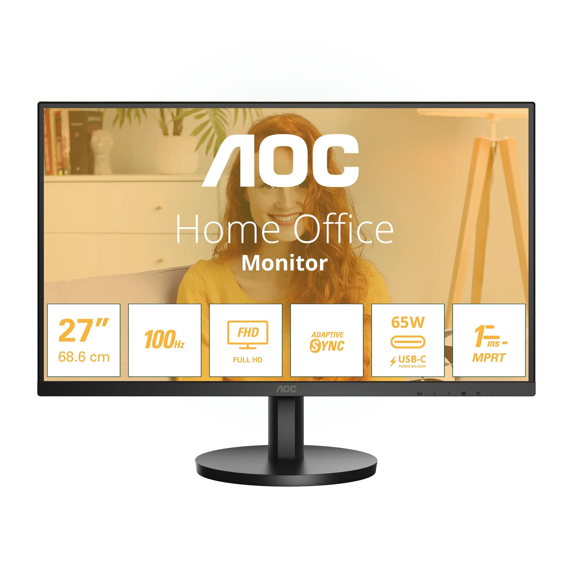 AOC 27B3CA2 27" Full HD, IPS -näyttö, USB-C hub – AOC